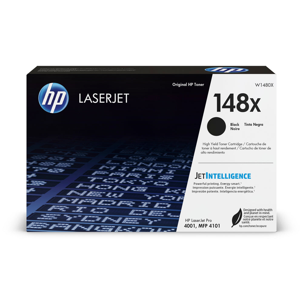 Cartouche laser originale HP Noire (9 500 p.) - W1480X - (148X)