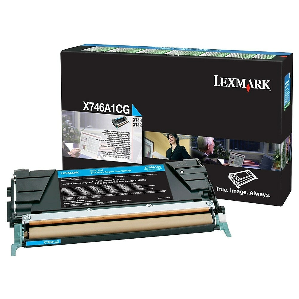 LEXMARK Cartouche Laser Originale Cyan (7 000 pages) - X746A1CG