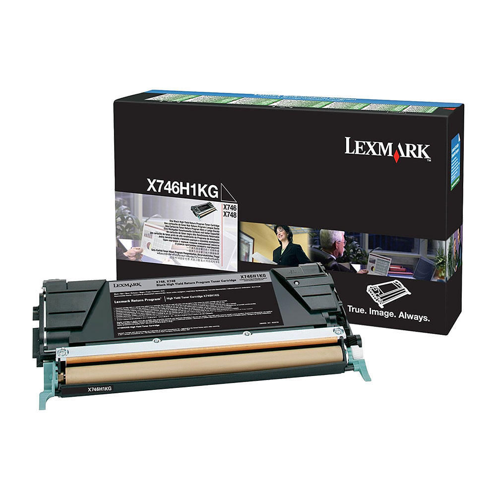 LEXMARK Cartouche Laser Originale Noire (12 000 pages) - X746H1KG