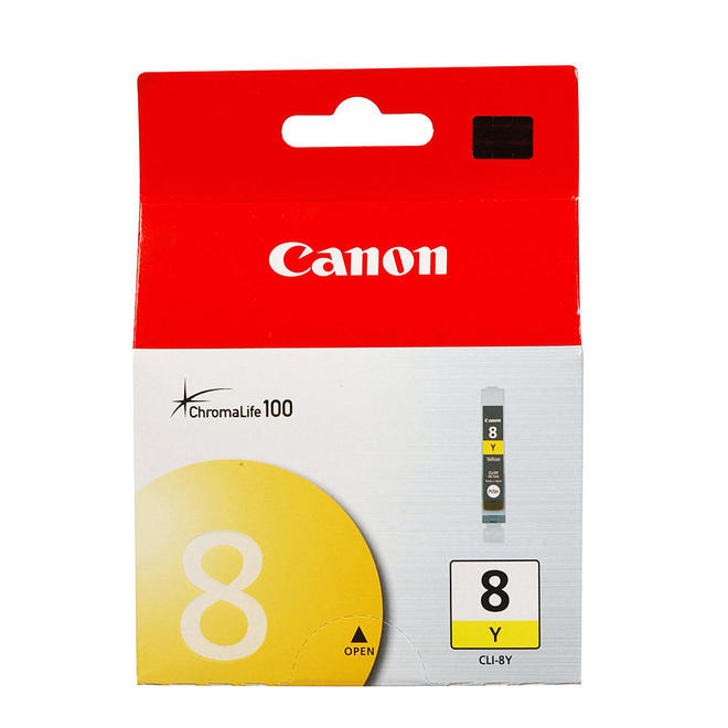 CANON Cartouche Jet d'encre Originale Jaune (450 pages)  - CLI-8Y - 0623B002