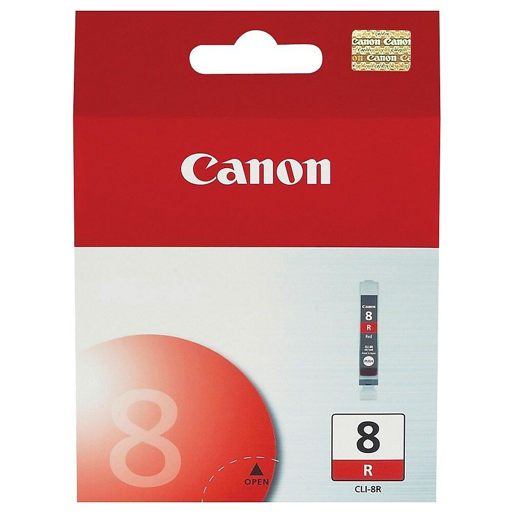 CANON Cartouche Jet d'encre Originale Rouge (450 pages)  - CLI-8R - 0626B002
