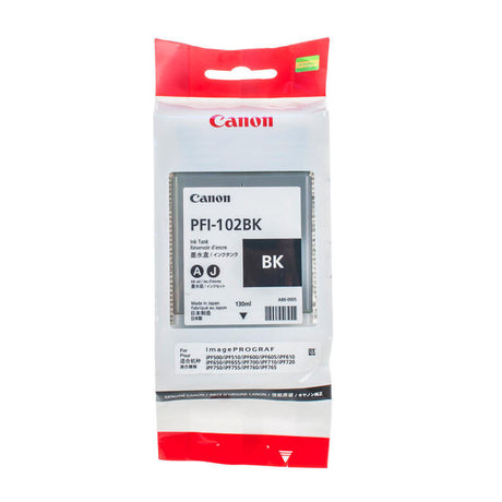 CANON Cartouche Jet d'encre Originale Noire 130 ml  - PFI-102BK - 0895B001