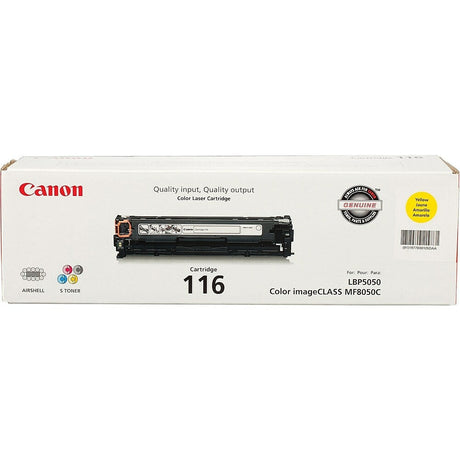 CANON Cartouche Laser Originale Jaune (1 500 pages)  - 116 - 1977B001