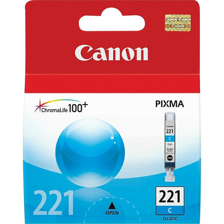 CANON Cartouche Jet d'encre Originale Cyan (340 pages)  - CLI-221C - 2947B001
