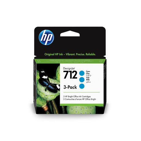 HP Cartouche Jet d'encre Originale Cyan 87 ml  - 712 - 3ED77A