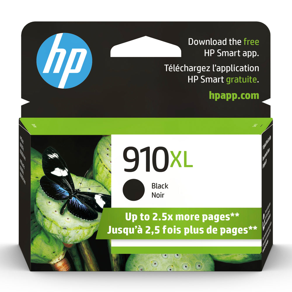 HP Cartouche Jet d'encre Originale Noire (825 pages)  - 910XL - 3YL65AN