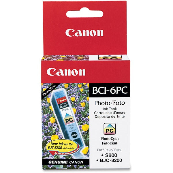 CANON Cartouche Jet d'encre Originale Cyan (280 pages)  - BCI-6PC - 4709A003