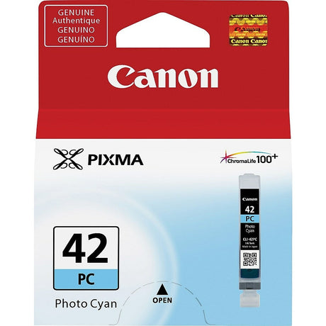 CANON Cartouche Jet d'encre Originale Cyan, photo (500 pages)  - 42PC - 6388B002