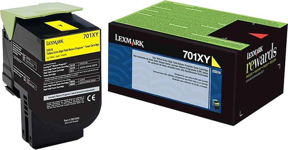 LEXMARK Cartouche Laser Originale Jaune (4 000 pages)  - 701XY - 70C1XY0