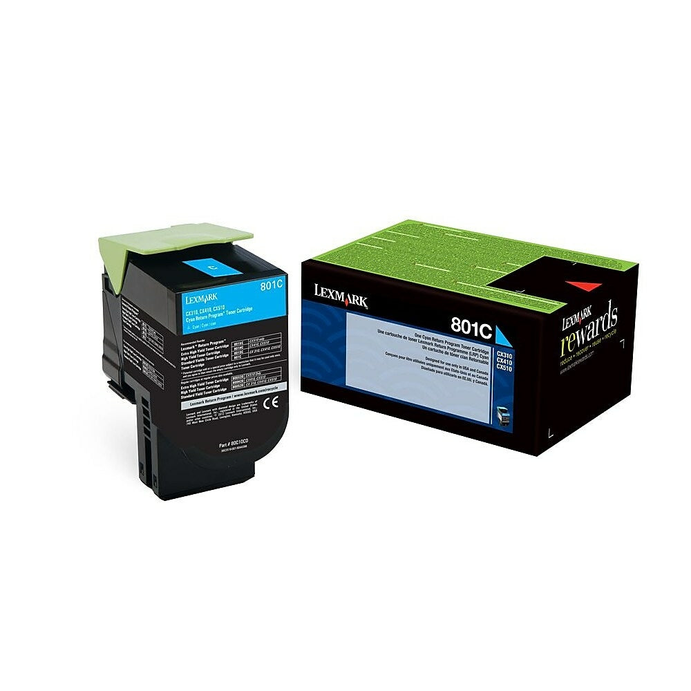 LEXMARK Cartouche Laser Originale Cyan (1 000 pages) - 80C10C0