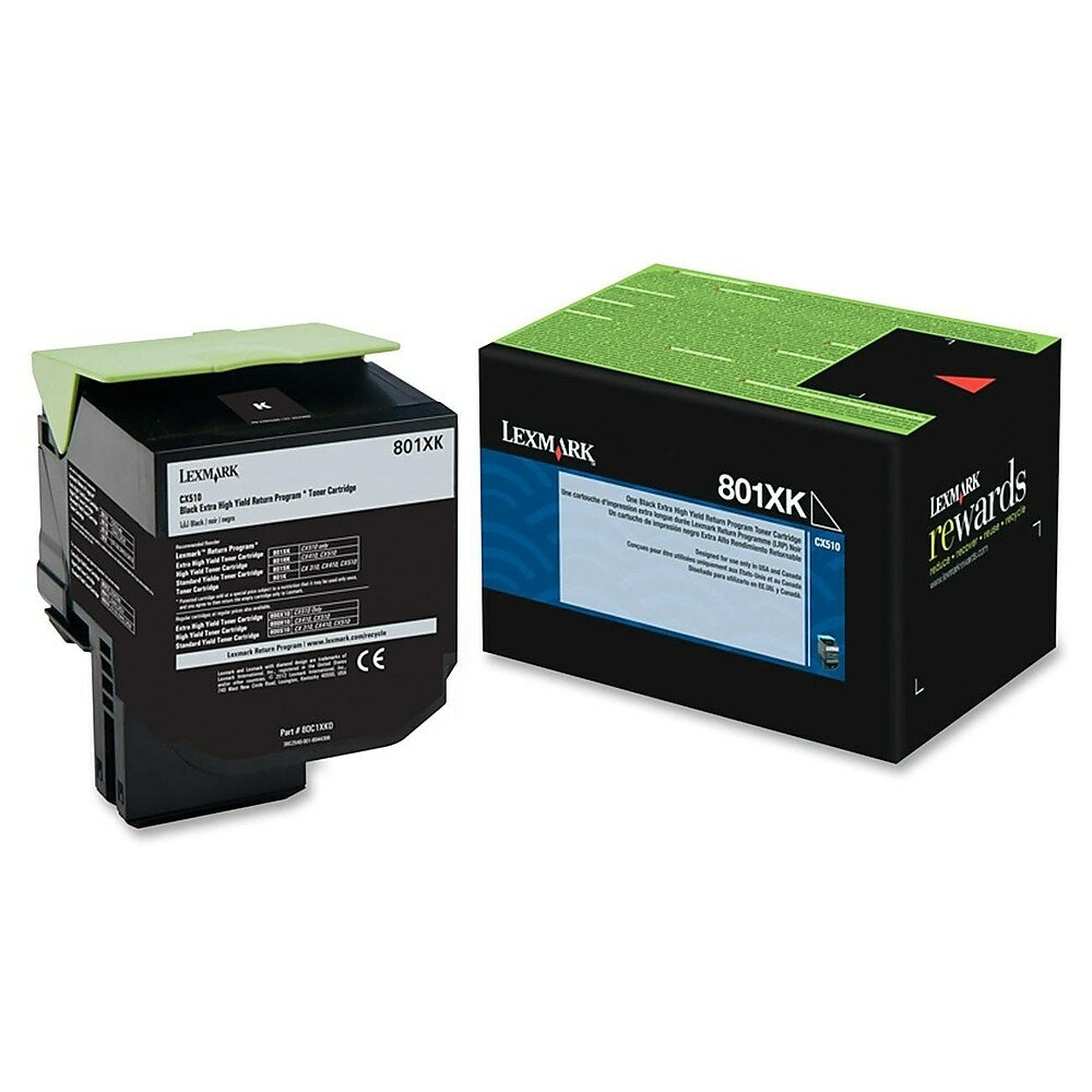 LEXMARK Cartouche Laser Originale Noire (8 000 pages)  - 801XK - 80C1XK0
