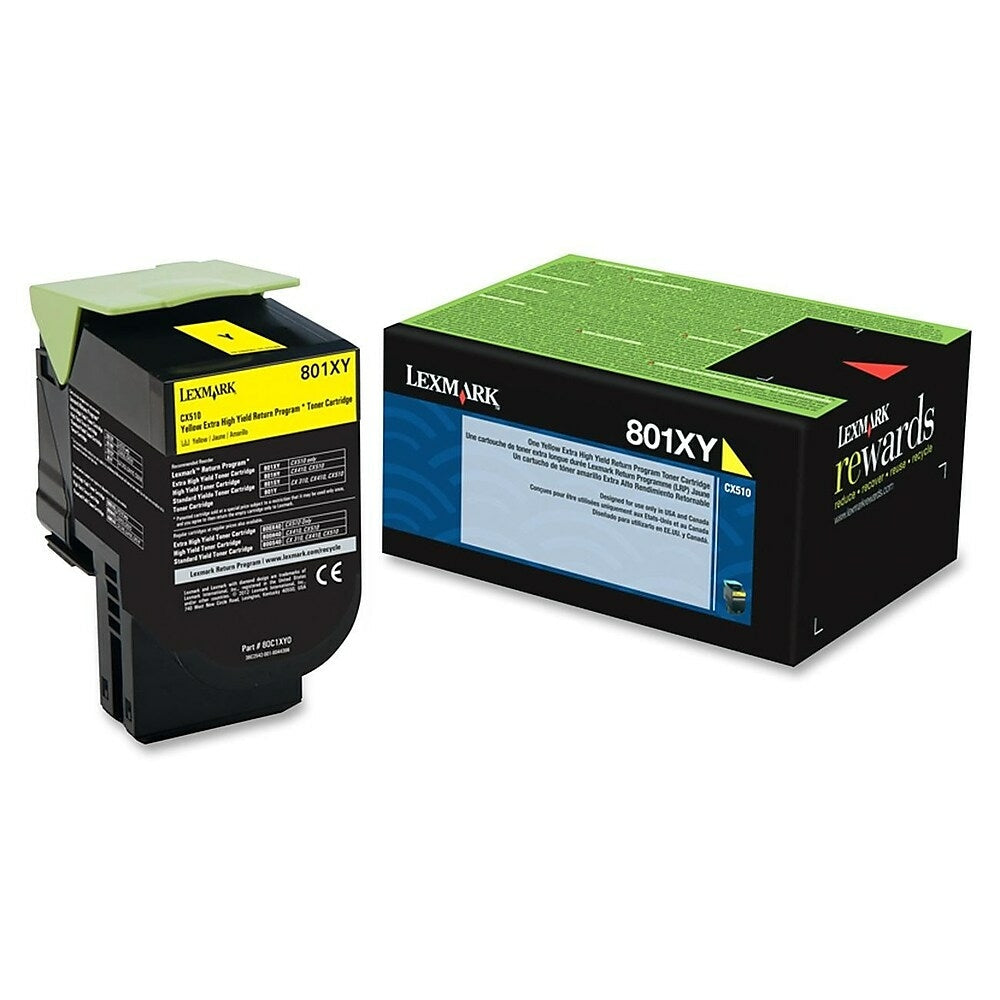 LEXMARK Cartouche Laser Originale Jaune (4 000 pages)  - 801XY - 80C1XY0