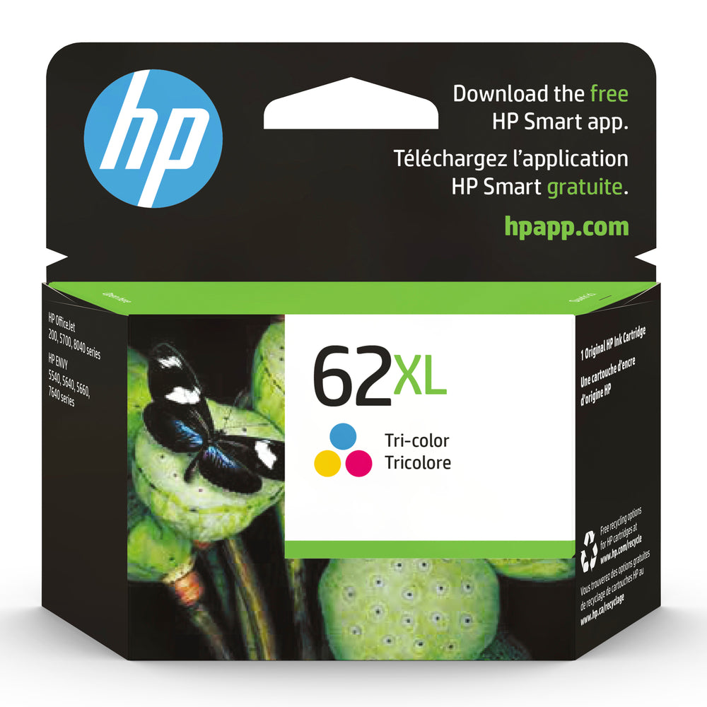 HP Cartouche Jet d'encre Originale CMY (415 pages)  - 62XL - C2P07AN