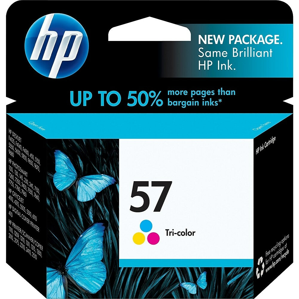 HP Cartouche Jet d'encre Originale CMY (500 pages)  - 57 - C6657AN