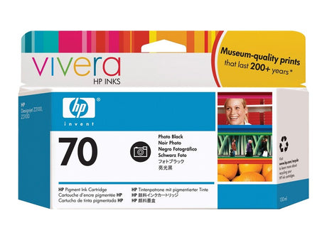 HP Cartouche Jet d'encre Originale Photo, noir 130 ml  - 70 - C9449A
