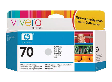 HP Cartouche Jet d'encre Originale Gris, clair 130 ml  - 70 - C9451A