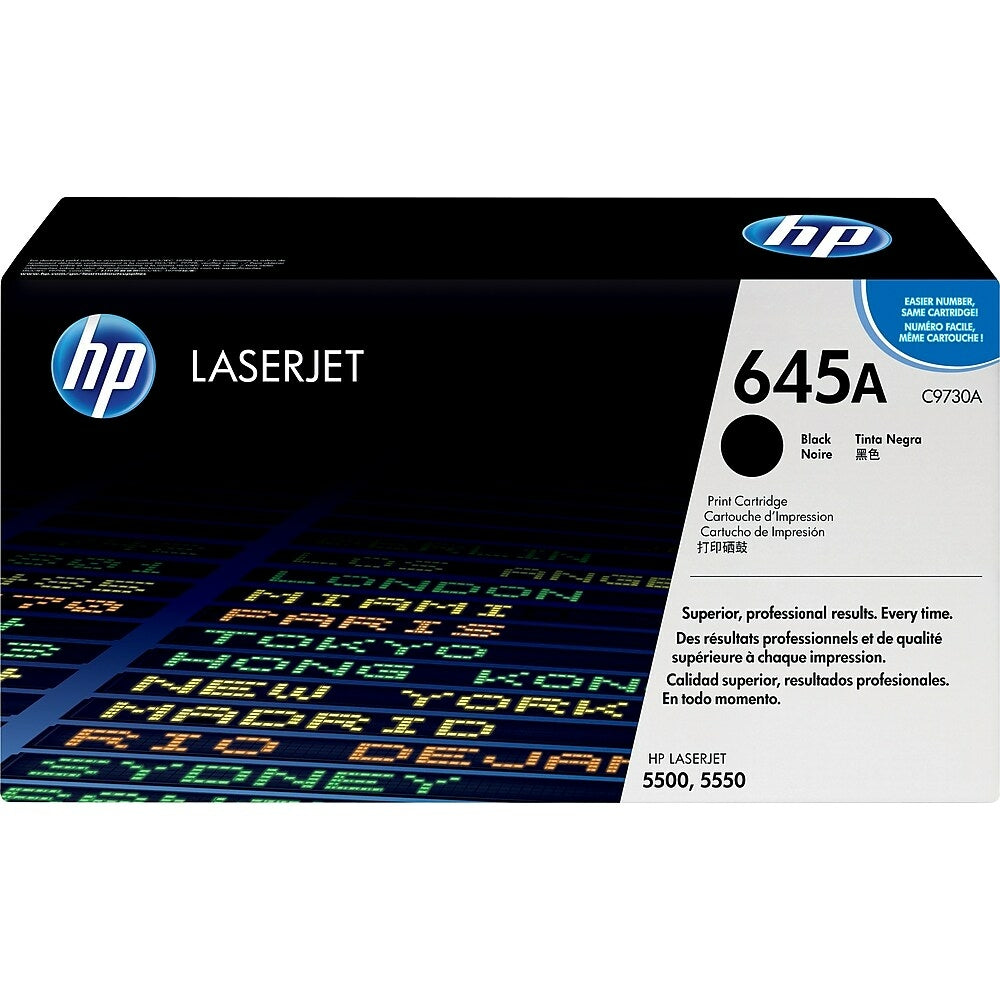 HP Cartouche Laser Originale Noire (13 000 pages)  - 645A - C9730A