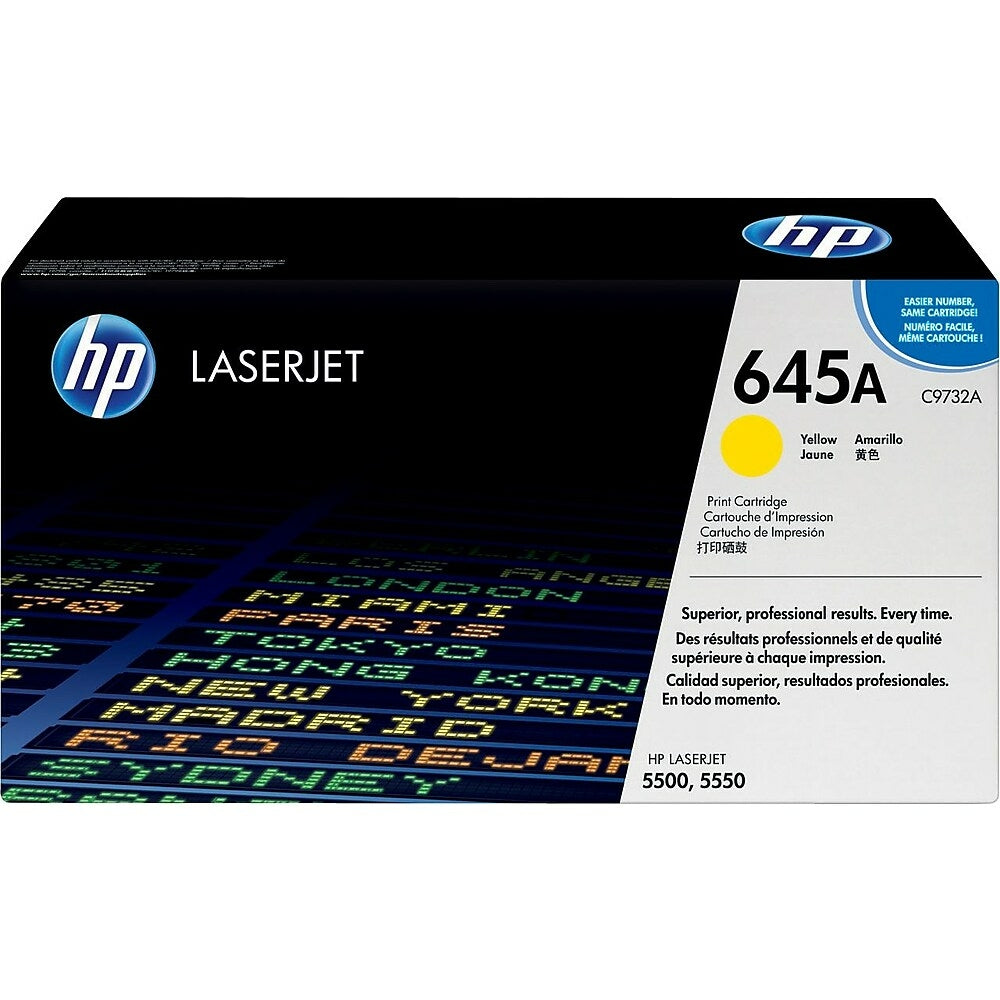 HP Cartouche Laser Originale Jaune (12 000 pages)  - 645A - C9732A
