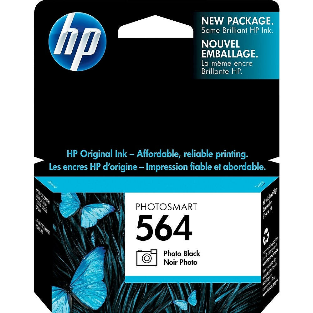 HP Cartouche Jet d'encre Originale Noire, photo (130 pages)  - 564 - CB317WN