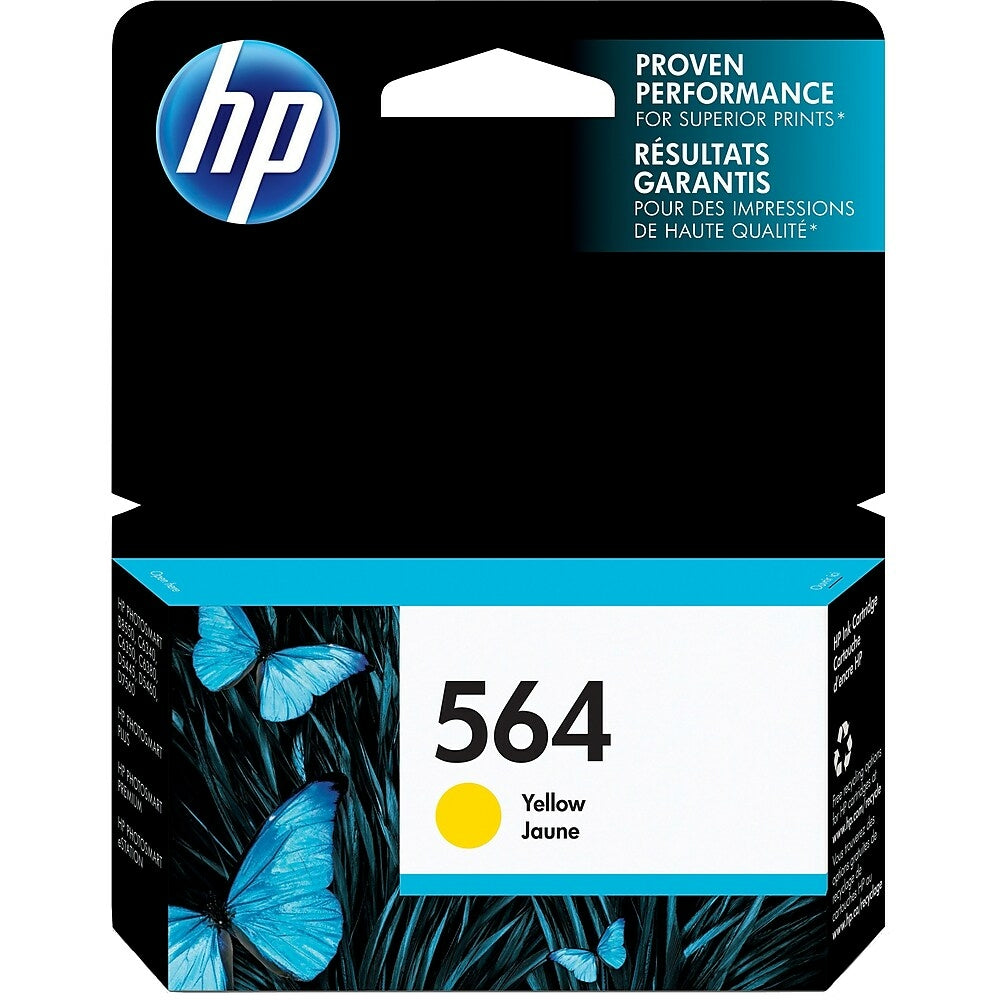 HP Cartouche Jet d'encre Originale Jaune (300 pages)  - 564 - CB320WN