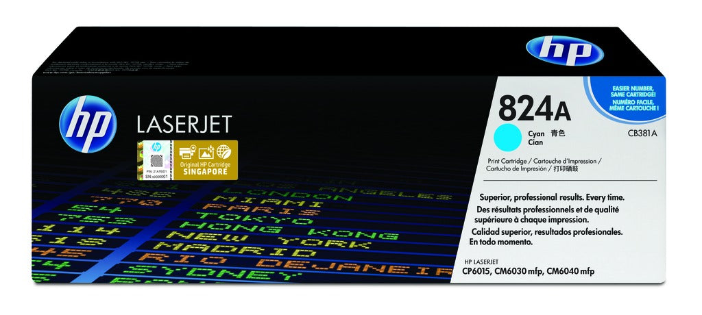 HP Cartouche Laser Originale Cyan (21 000 pages)  - 823A - CB381A