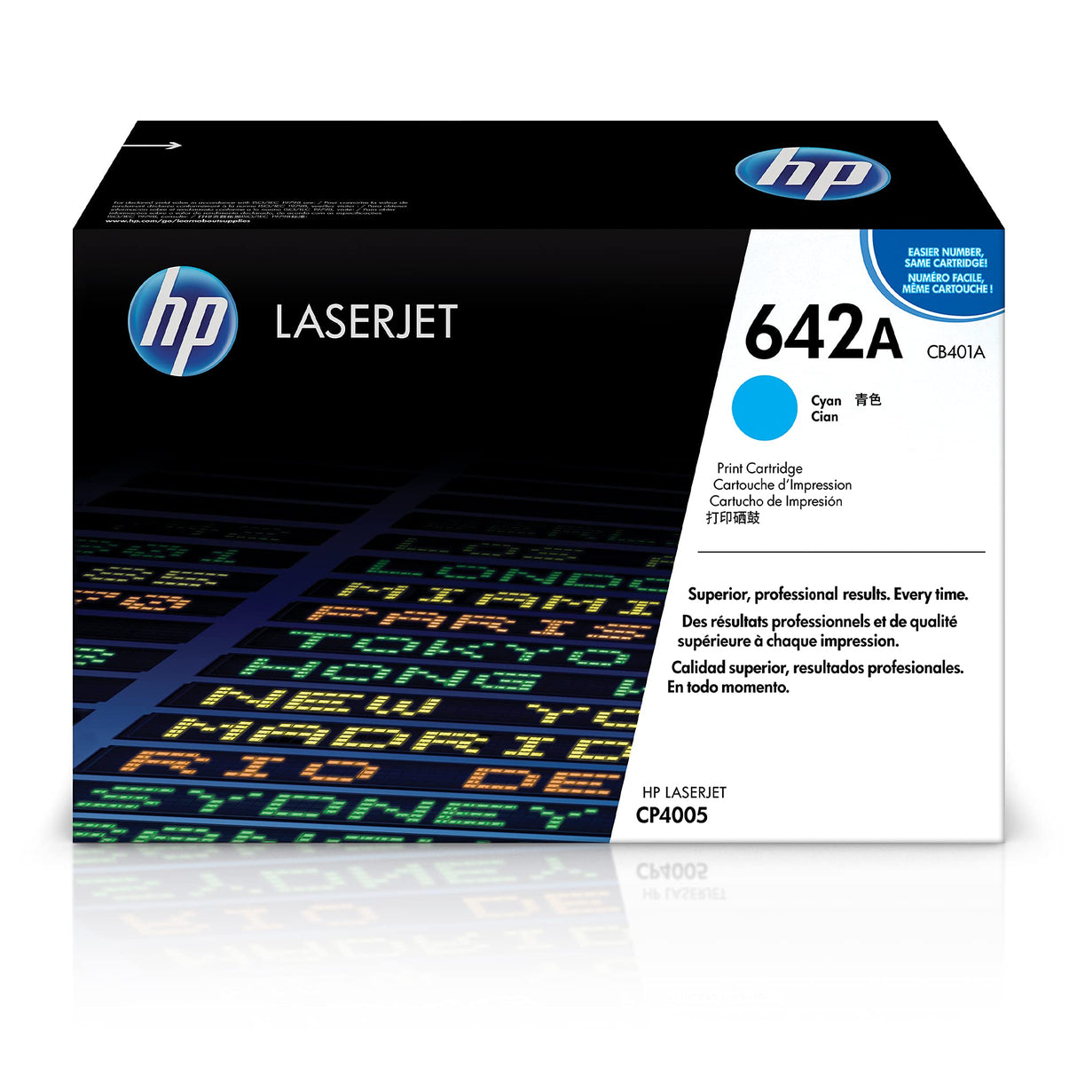 HP Cartouche Laser Originale Cyan (7 500 pages)  - 642A - CB401A
