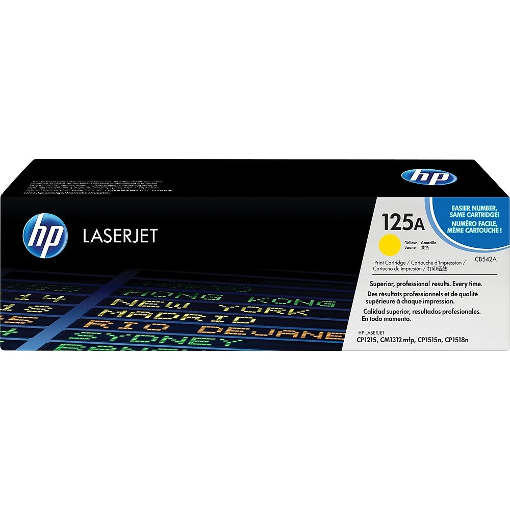 HP Cartouche Laser Originale Jaune (1 400 pages)  - 125A - CB542A