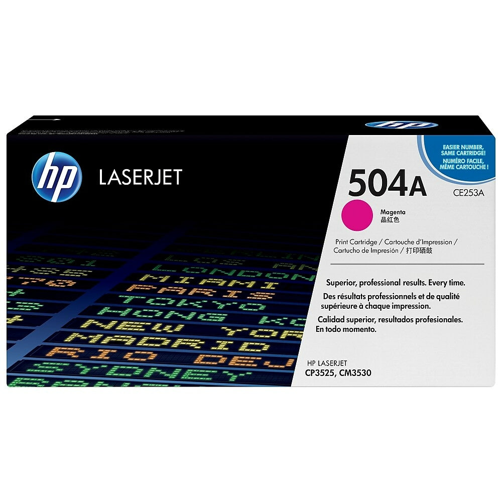 HP Cartouche Laser Originale Magenta (7 000 pages)  - 504A - CE253A