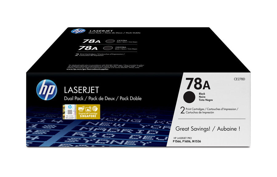 HP Cartouche Laser Originale Noire (4 200 pages)  - 78A - CE278D