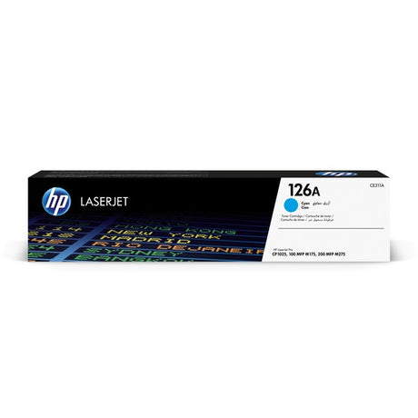 HP Cartouche Laser Originale Cyan (1 000 pages)  - 126A - CE311A