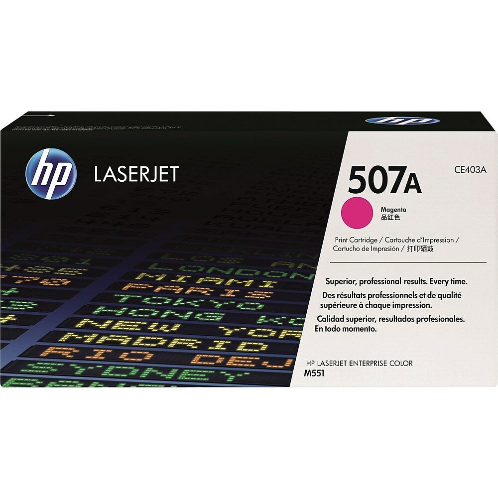 HP Cartouche Laser Originale Magenta (6 000 pages)  - 507A - CE403A