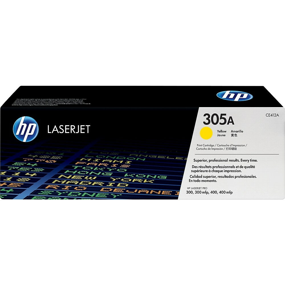 HP Cartouche Laser Originale Jaune (2 600 pages)  - 305A - CE412A