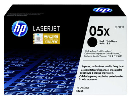 HP Cartouche Laser Originale Noire (6 500 pages)  - 05X - CE505X
