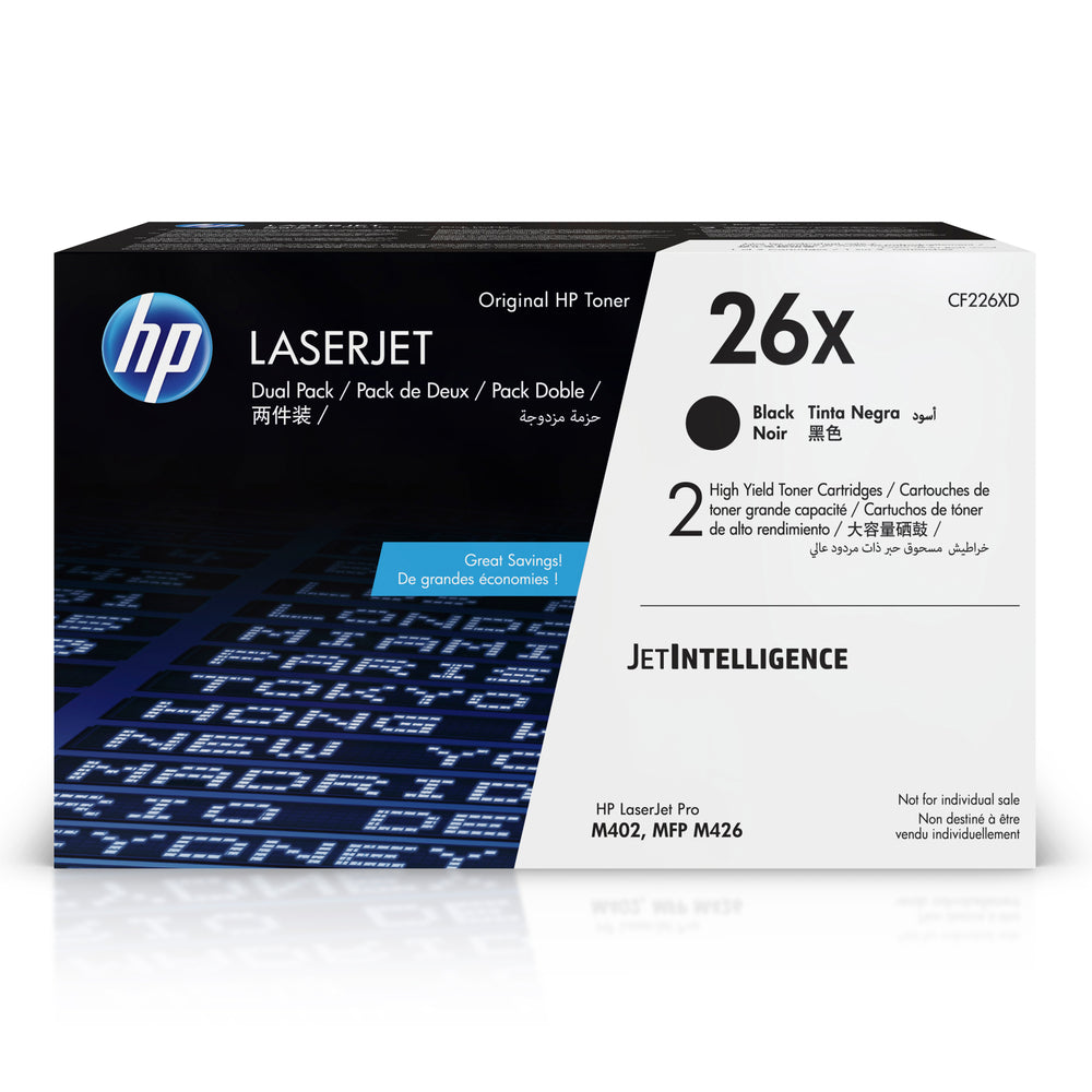 HP Cartouche Laser Originale Noire (9 000 pages)  - 26X - CF226XD