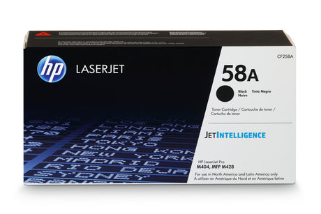 HP Cartouche Laser Originale Noire (3 000 pages)  - 58A - CF258A