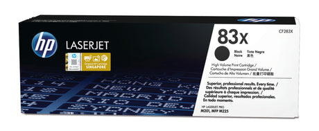 HP Cartouche Laser Originale Noire (2 200 pages)  - 83X - CF283X