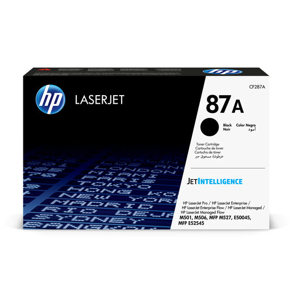 HP Cartouche Laser Originale Noire (9 000 pages)  - 87A - CF287A