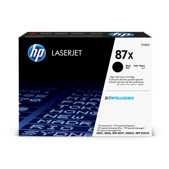 HP Cartouche Laser Originale Noire (18 000 pages)  - 87X - CF287X