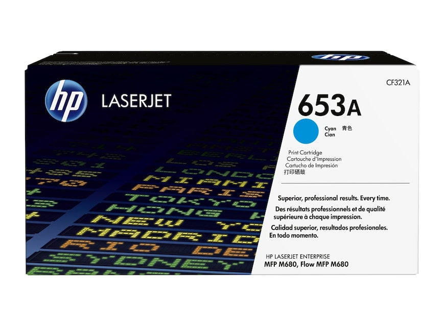 HP Cartouche Laser Originale Cyan (16 500 pages)  - 653A - CF321A