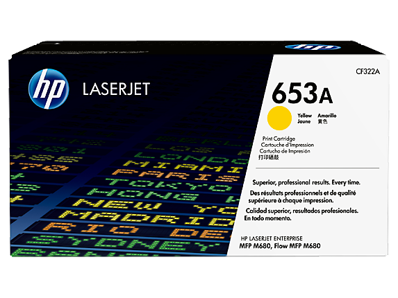 HP Cartouche Laser Originale Jaune (16 500 pages)  - 653A - CF322A