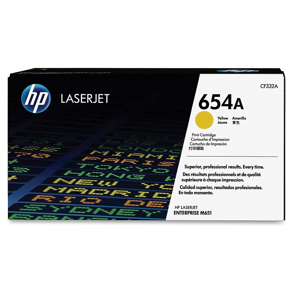 HP Cartouche Laser Originale Jaune (15 000 pages)  - 654A - CF332A