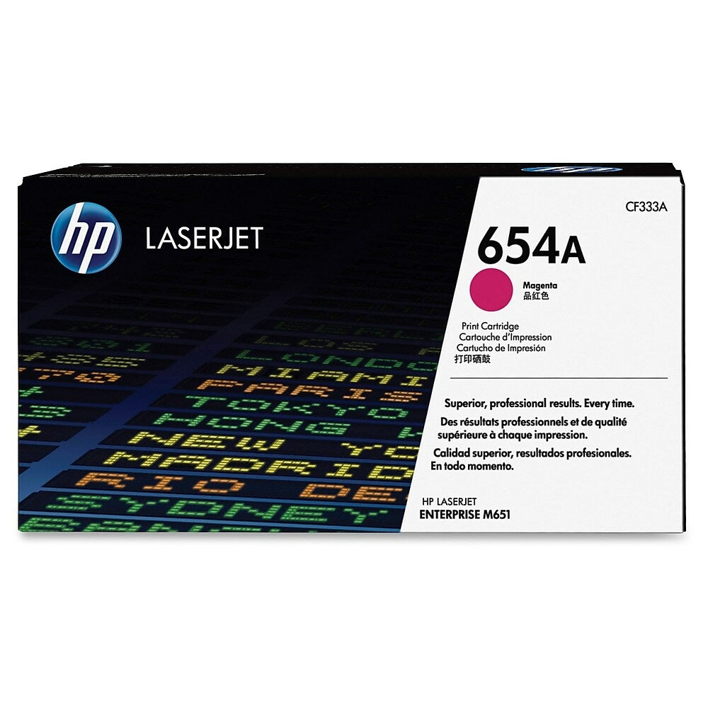 HP Cartouche Laser Originale Magenta (15 000 pages)  - 654A - CF333A
