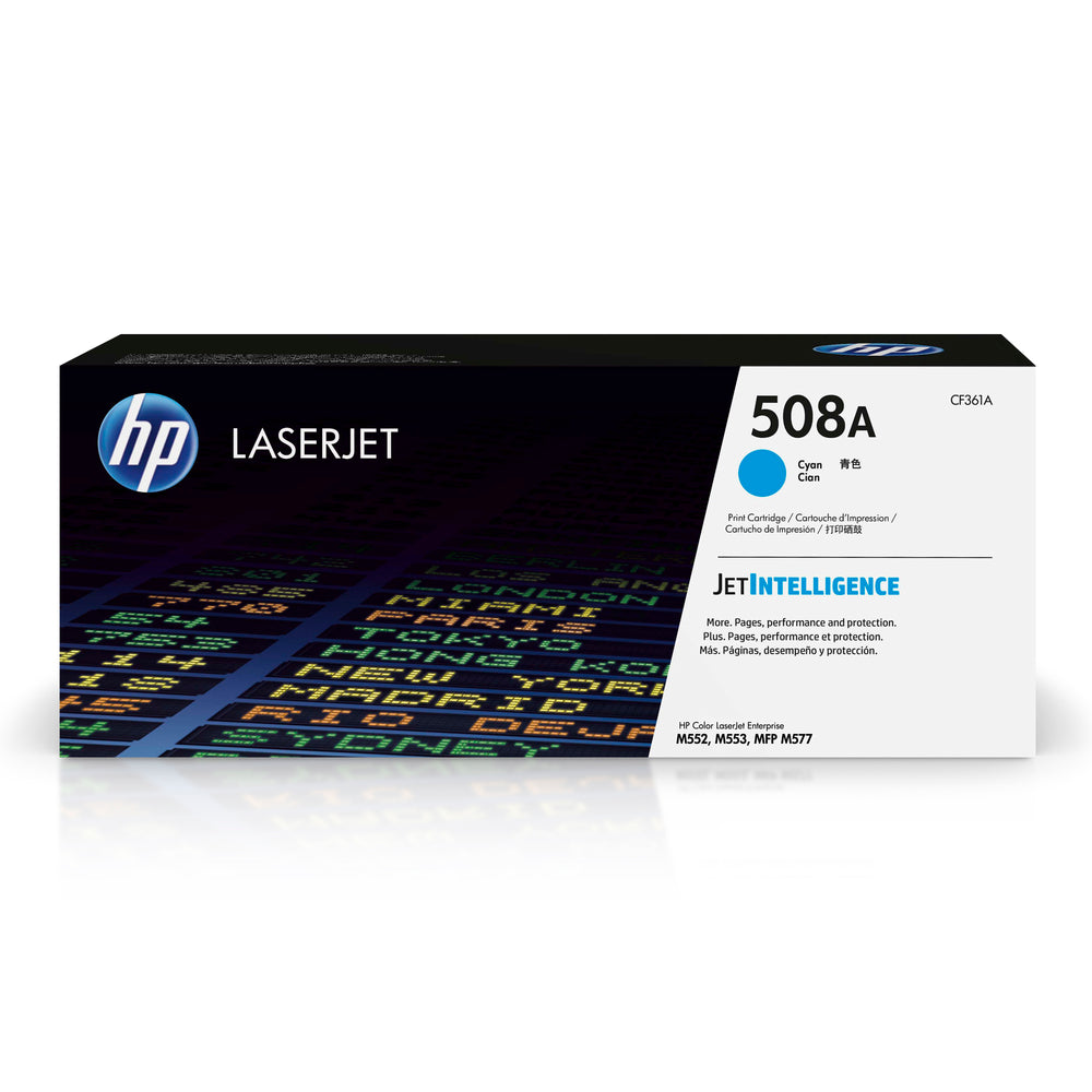 HP Cartouche Laser Originale Cyan (5 000 pages)  - 508A - CF361A