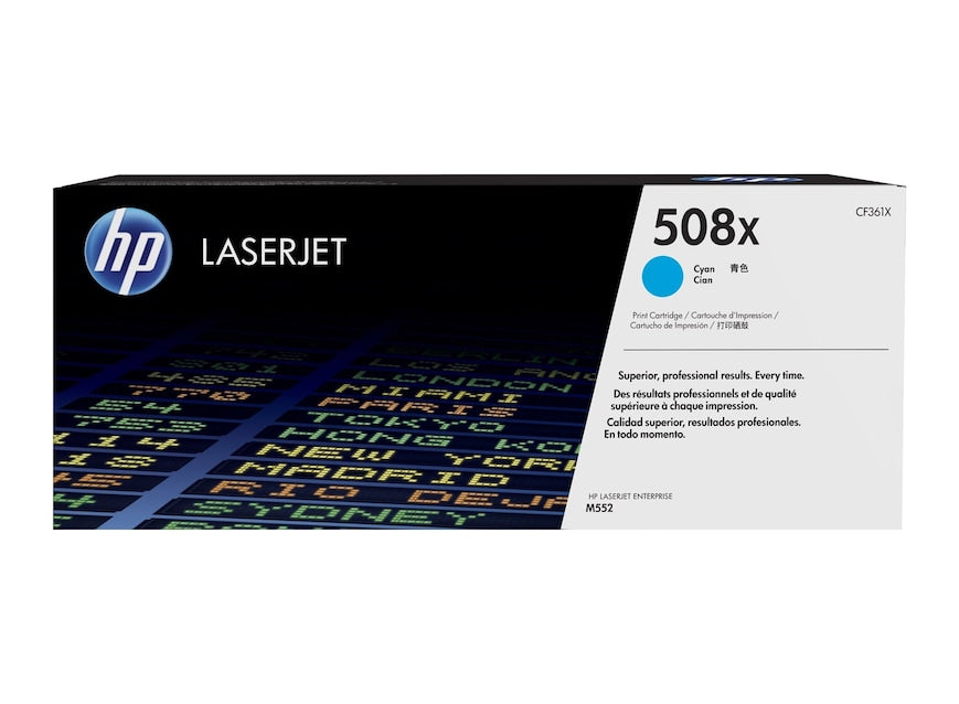 HP Cartouche Laser Originale Cyan (9 500 pages)  - 508X - CF361X