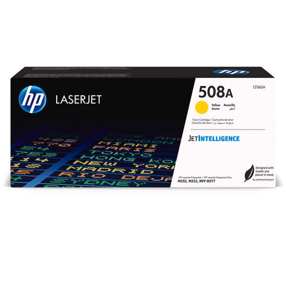 HP Cartouche Laser Originale Jaune (5 000 pages)  - 508A - CF362A