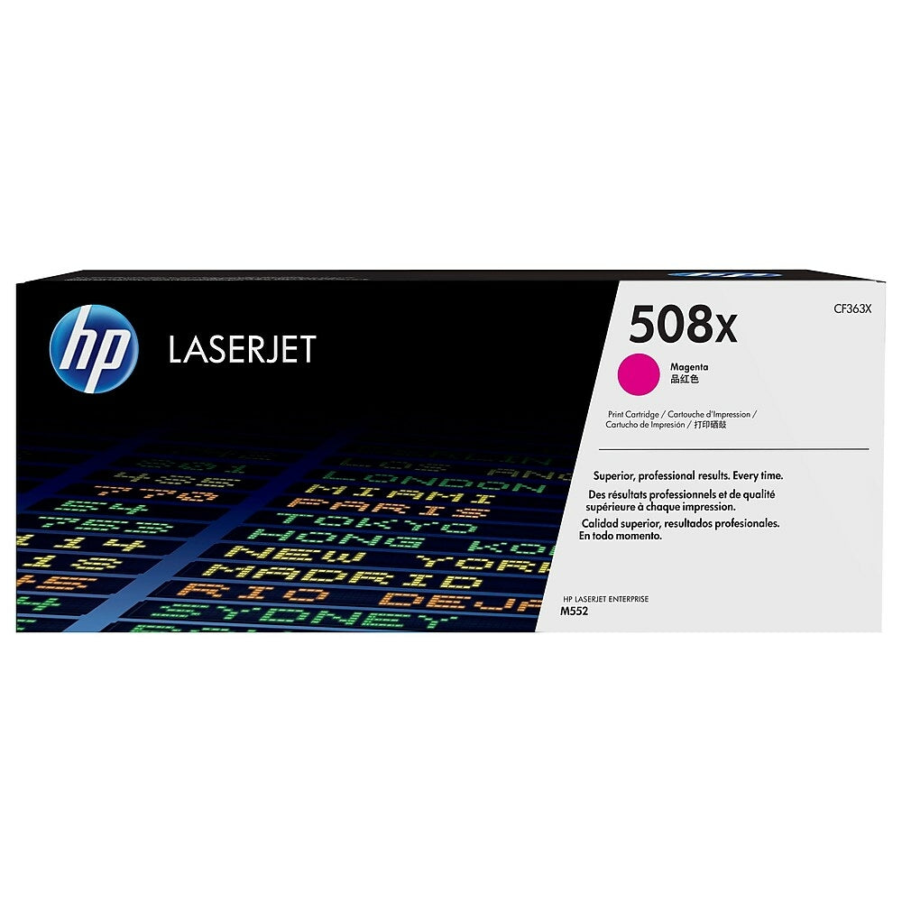 HP Cartouche Laser Originale Magenta (9 500 pages)  - 508X - CF363X