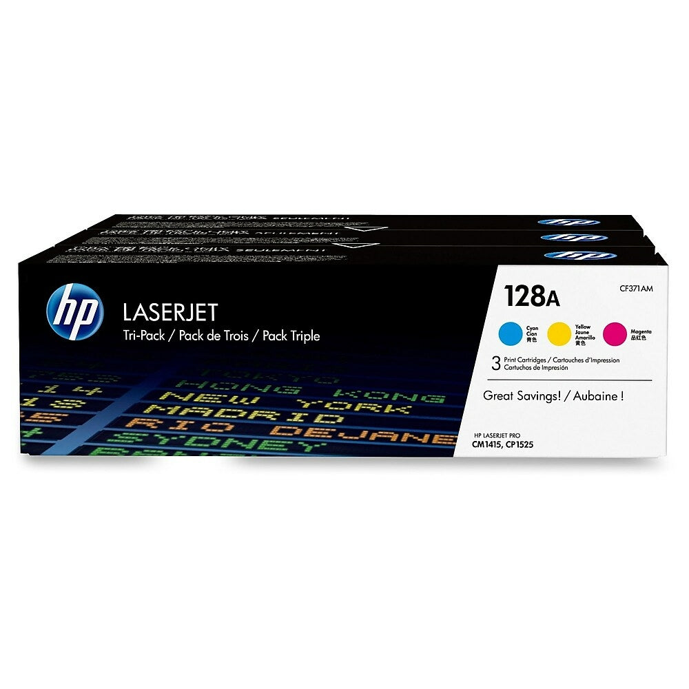 HP Cartouche Laser Originale CMY (1 300 pages)  - 128A - CF371AM