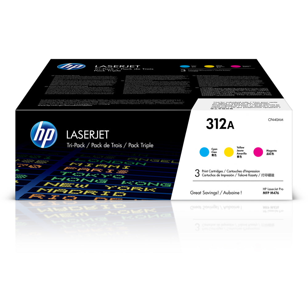 HP Cartouche Laser Originale CMY (2 700 pages)  - 312A - CF440AM