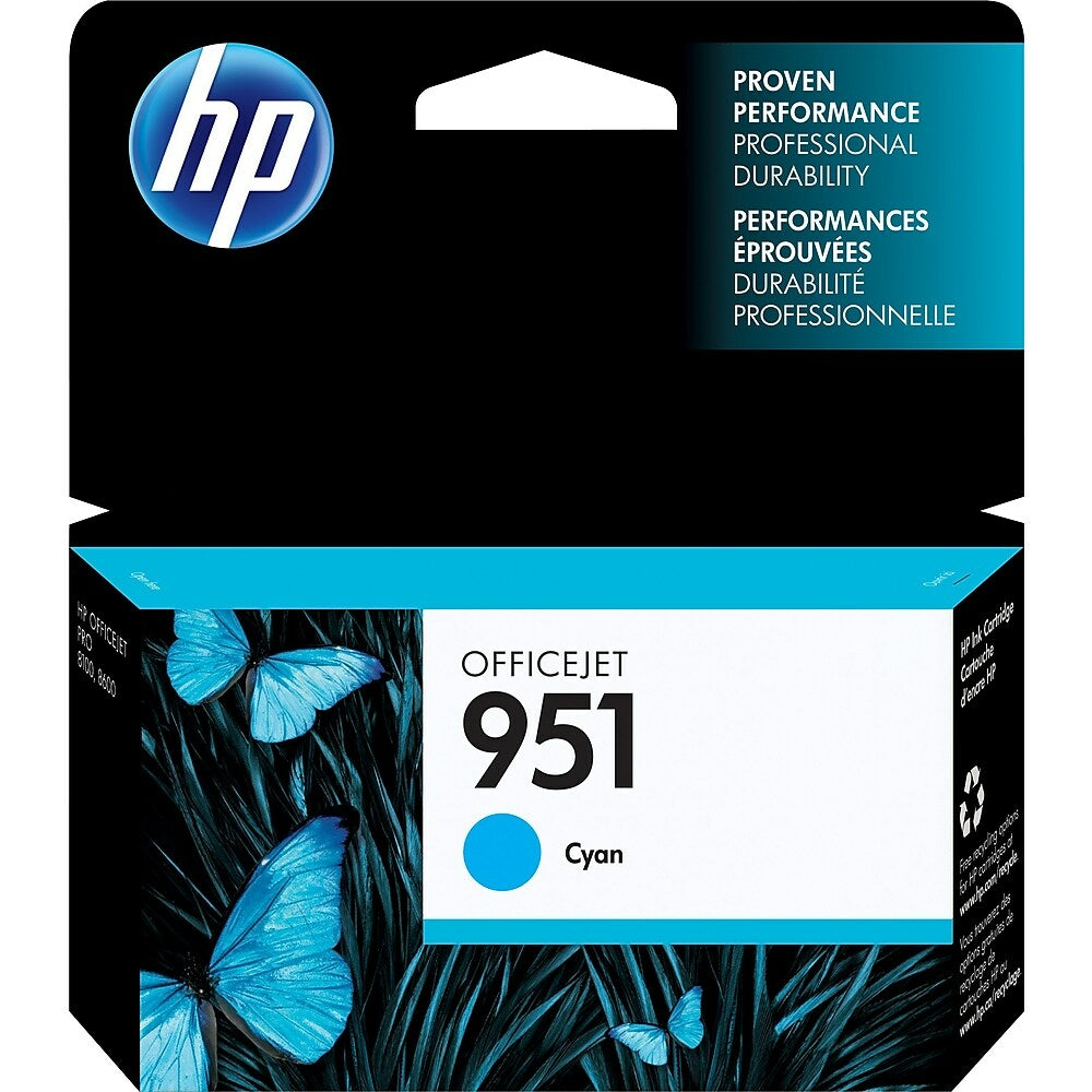 HP Cartouche Jet d'encre Originale Cyan (700 pages)  - 951 - CN050AN