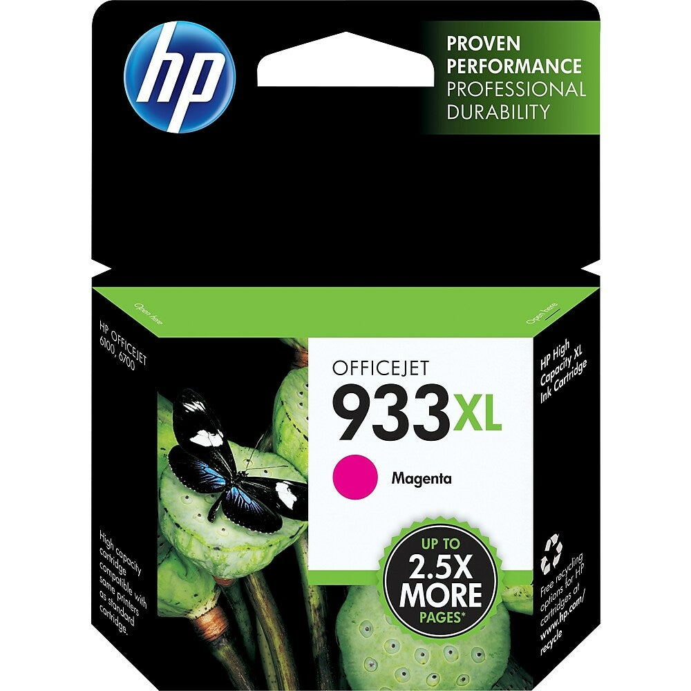 HP Cartouche Jet d'encre Originale Magenta (825 pages)  - 933XL - CN055AN